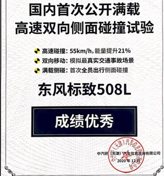 508L挑戰(zhàn)史上最嚴(yán)側(cè)面碰撞成績(jī)單公布